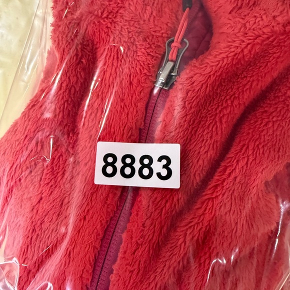 The North Face Small Vibrant Red Fleece Full Zip Sherpa Ultra Soft Jacket - Picture 9 of 9